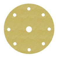 Р280 150мм 3М Hookit 255Р Круг абразивный, золотой, на липучке, с 9 отверстиями  арт.00529