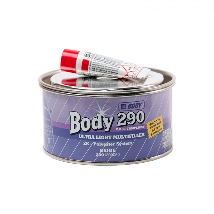 Шпатлевка  HB BODY 290 Ultra Light Multifille бежевая, уп.0,2л