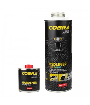 NOVOL  COBRA TRUCK BEDLINER  Колеруемое защитное покрытие повышенной прочности (комплект), уп.0,6л+0,2л