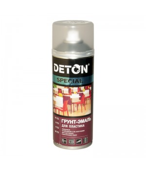 Грунт-эмаль DETON Special  для пластика, серый (аэрозоль), уп.520мл