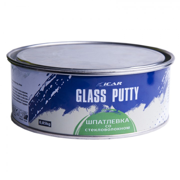 Шпатлевка ICAR GLASS PUTTY, 0.85 кг