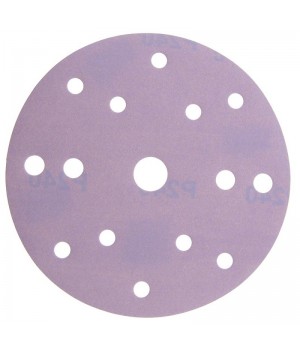 P80 150мм SMIRDEX Ceramic Velcro Discs 740  Абразивный круг, с 15 отверстиями