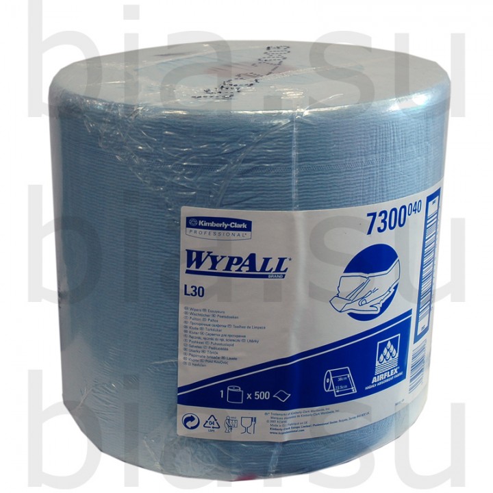 KIMBERLY-CLARK  WypAll L20 Салфетки для больших загрязнений, голубые, уп.23,5*38см*500шт