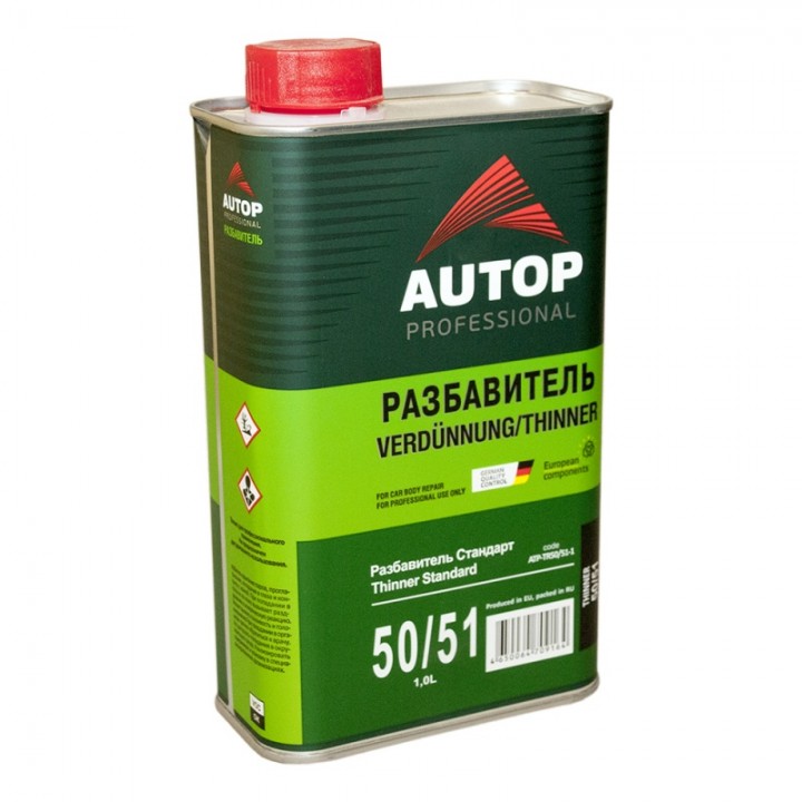 Разбавитель  AUTOP  Tinner Standart 50/51 стандарт, акриловый, уп.1,0л