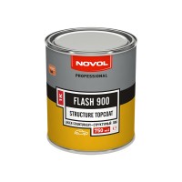 Лак NOVOL  FLASH 900  1К  структурный, чёрный, уп.0,75л