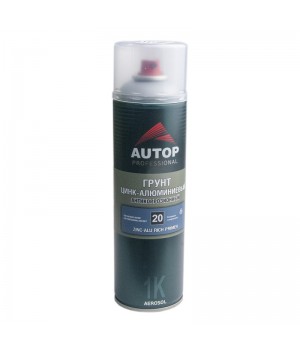 Грунт AUTOP цинк-алюминиевый антикоррозионный №20 (аэрозоль), уп. 650 мл