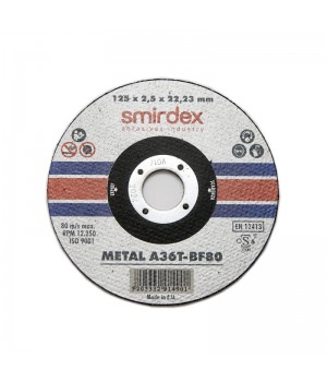 125*2,5*22мм SMIRDEX 911 Metal Cutting Wheels Отрезной круг по металлу