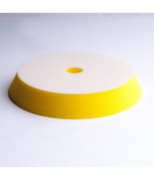 Полировальный круг из поролонa D 130/150 mm конус T25 mm среднежесткий желтый - Conus Yellow