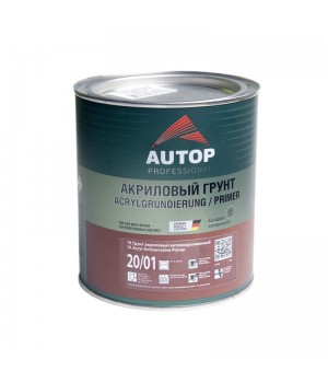 Грунт  AUTOP  1K Acryl Primer антикорозийный, чёрный, уп.1,0кг
