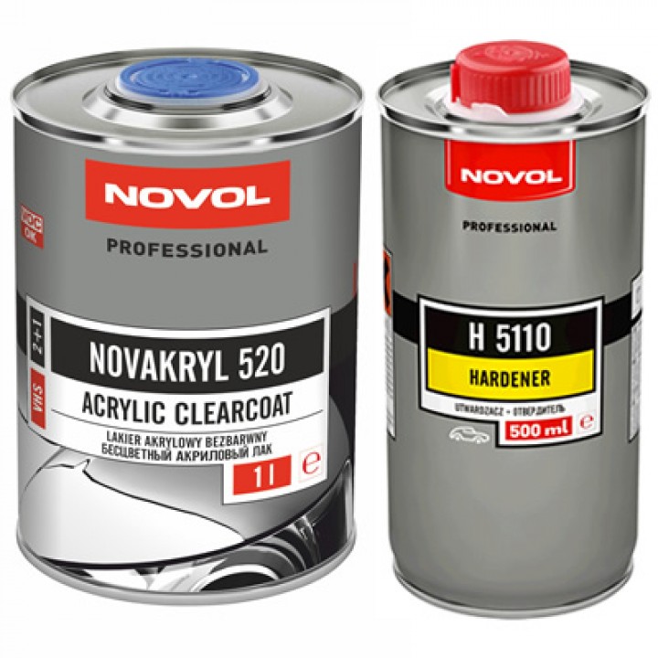 Лак NOVOL  NOVAKRYL 520 VHS 2+1  автомобильный (комплект), уп.1л+0,5л