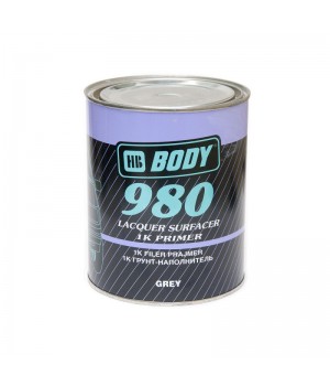 Грунт-наполнитель  HB BODY 980 Primer 1K серый, уп.1л