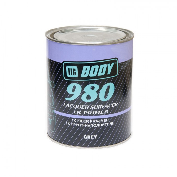 Грунт-наполнитель  HB BODY 980 Primer 1K серый, уп.1л