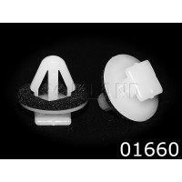 01660 БЕЛАЯ Клипса автомобильная GM/LEXUS/PONTIAC/TOYOTA, Rokland