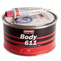 Шпатлевка  HB BODY 611 Proline  автомобильная полиэфирная, светло-жёлтая, уп.0,9кг