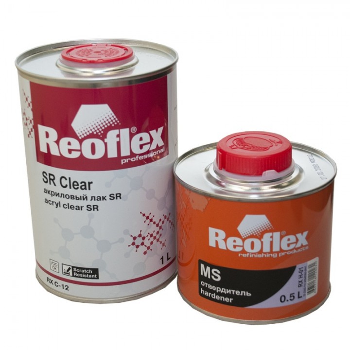 Лак  REOFLEX   SR 2+1 2К акриловый автомобильный (комплект), уп.1л+0,5л