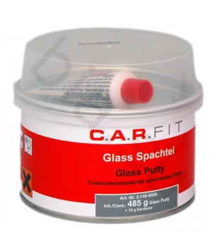 Шпатлевка  C.A.R.FIT  2К Glas полиэфирная стекловолокнистая, уп.0,5кг