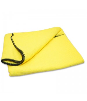 90*70см ADOLF BUCHER Waffle Полировальное полотенце жёлтое, для сушки (с карманами),
