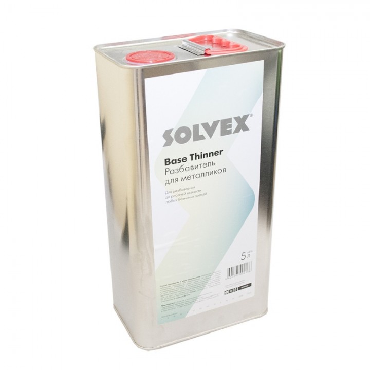 Разбавитель для металликов, Base Thinner, "SOLVEX", уп. 5л