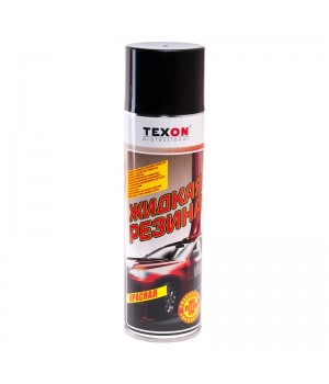 TEXON  Эластичное защитное покрытие "Жидкая резина", красное (аэрозоль), уп.650мл