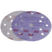 Р600 150мм 3М Hookit 260L Purple Круг абразивный, полировальный, 15 отверстий арт.51156