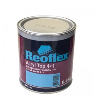 защитная глянцевая 303 REOFLEX  Акриловая эмаль 4+1, уп.0,8кг