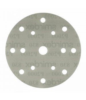 P1200 Абразивный круг SMIRDEX 830 Film Discs NEW, D=150мм, 15 отверстий