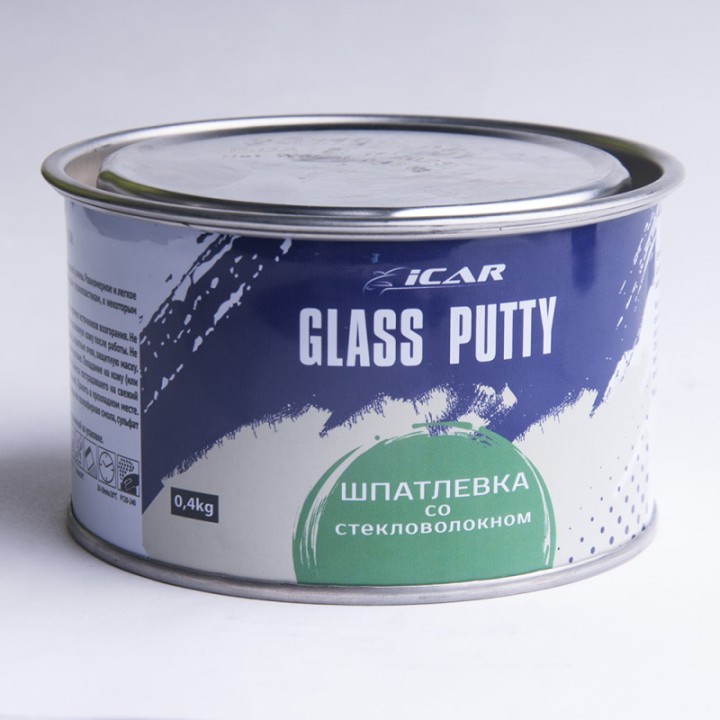 Шпатлевка ICAR GLASS PUTTY, 0.4 кг