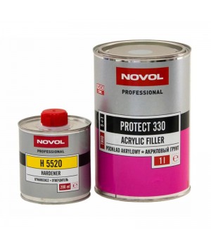 Грунт NOVOL  PROTECT 330 5+1  акриловый серый (комплект), уп.1л+0,2л
