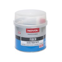 Шпатлевка NOVOL  FIBER   автомобильная со стекловолокном, уп.0,6кг