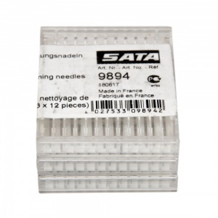 SATA  Набор игл чистки дюз краскопультов, уп.36(3х12)шт