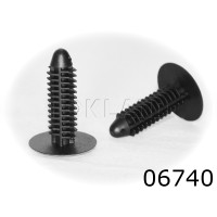 06740 ЧЕРНАЯ Клипса автомобильная GM, Rokland