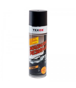 TEXON  Эластичное защитное покрытие "Жидкая резина", чёрное (аэрозоль), уп.650мл