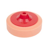 NOVOL  Полировальный круг поролоновый (губка), средней жёсткости, розовый, М14 на резьбе