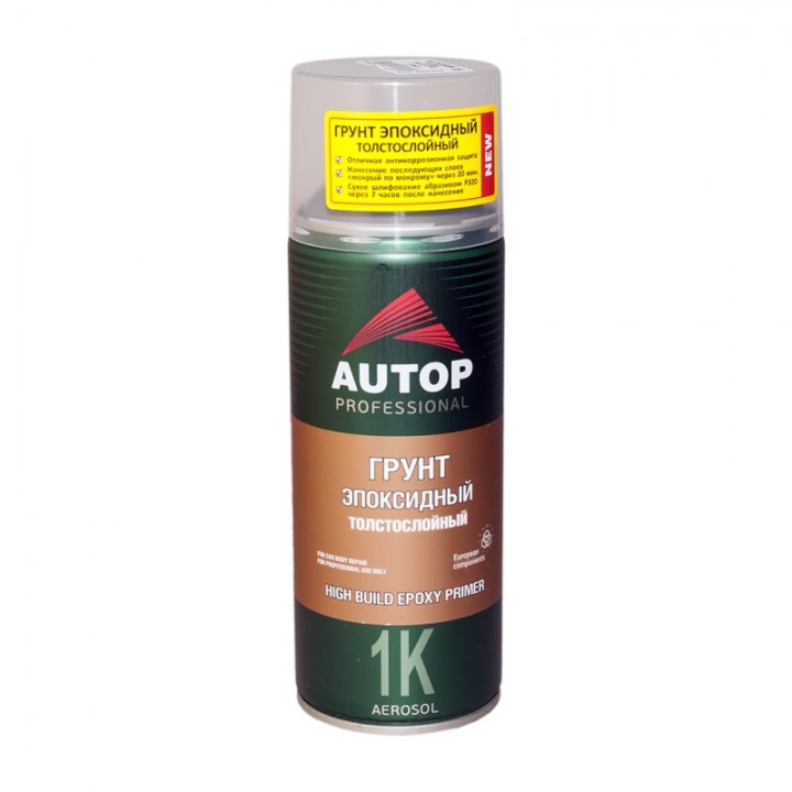 Грунт  AUTOP  1K Epoxy HIGH  эпоксидный, толстослойный №16, серый (аэрозоль), уп.520мл