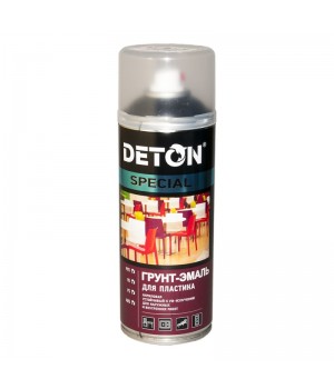 Грунт-эмаль DETON Special  для пластика, графит (аэрозоль), уп.520мл
