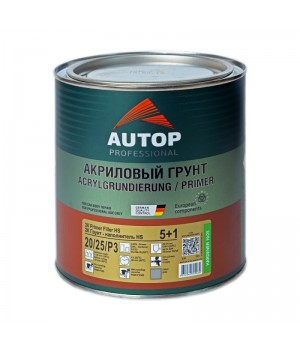 Грунт-наполнитель  AUTOP  2K Primer Filler HS Standart 5:1 серый, уп.0,80л