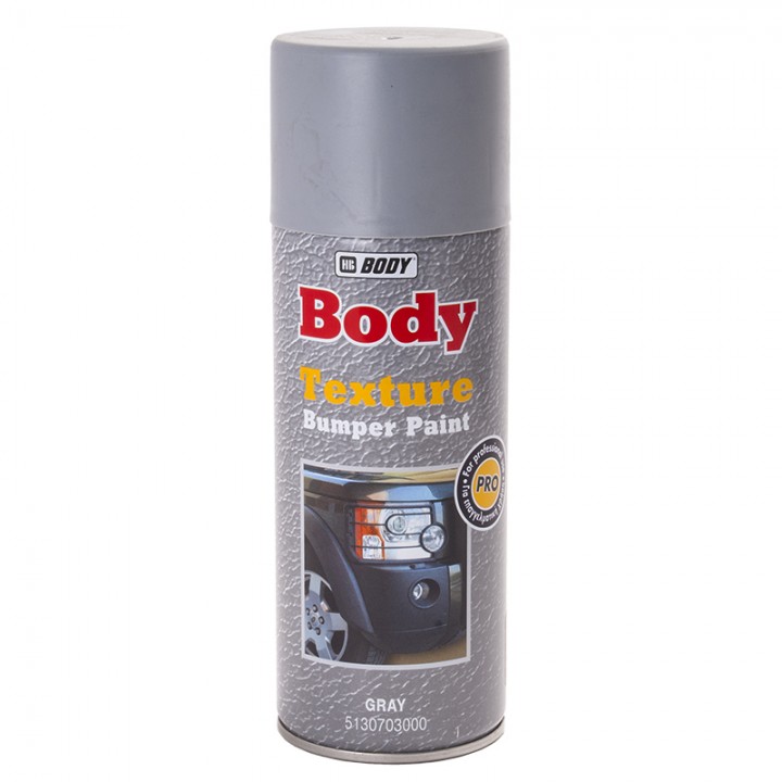 серая  HB BODY  Bumper Paint Краска для бампера текстурная (аэрозоль), уп.400мл